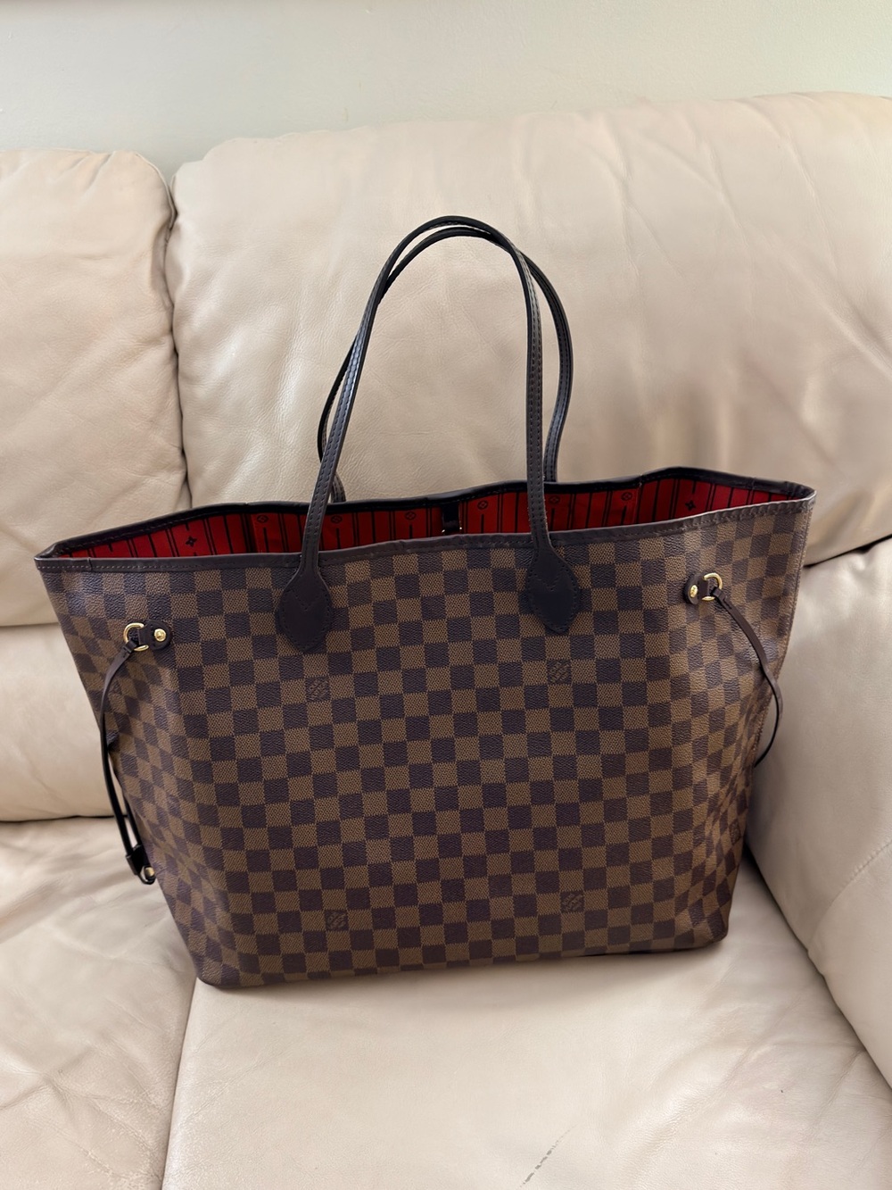 Authentic Neverfull GM in Damier Ebene - Picture 2 of 4
